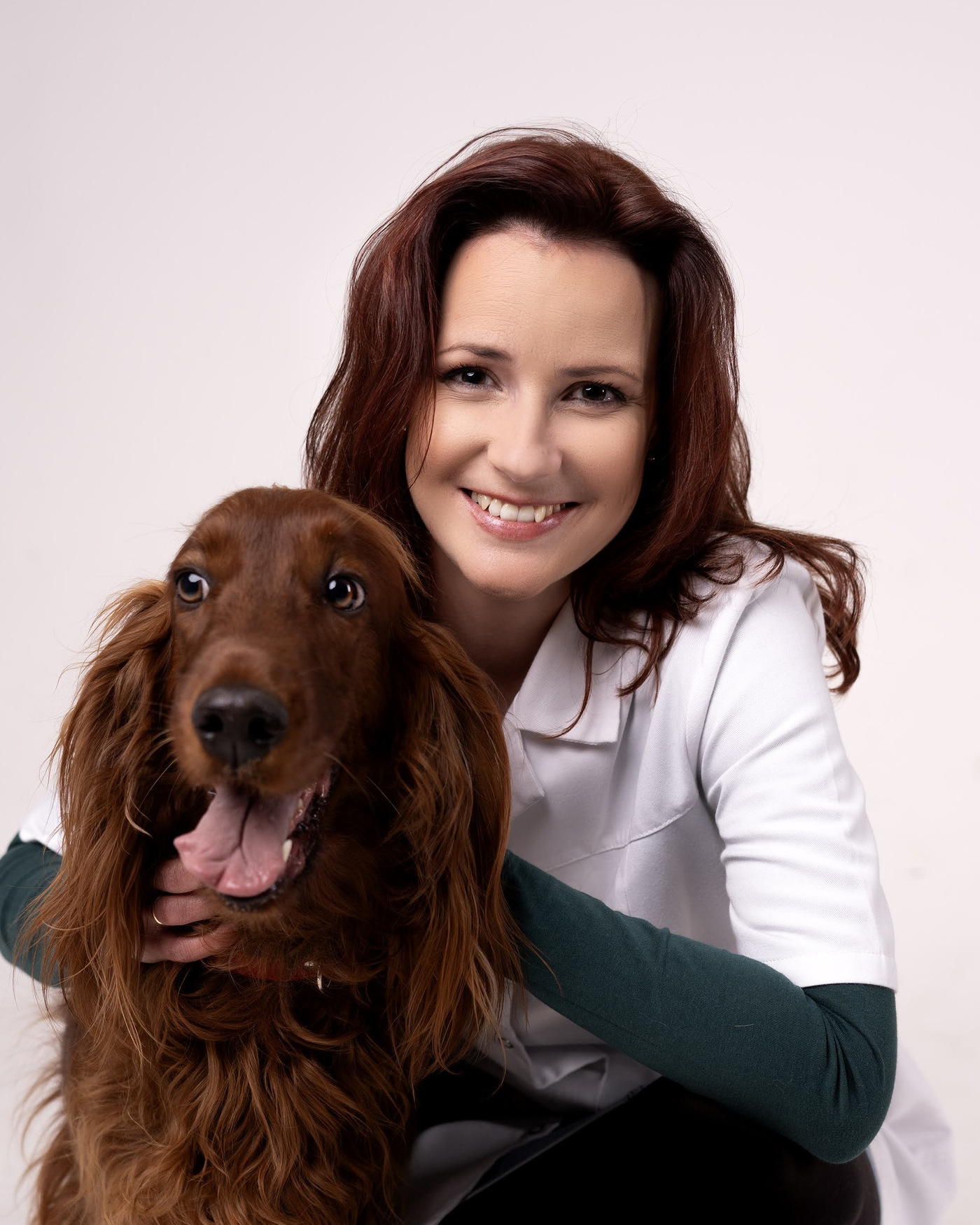 lek. wet. Agnieszka Walczak z psem